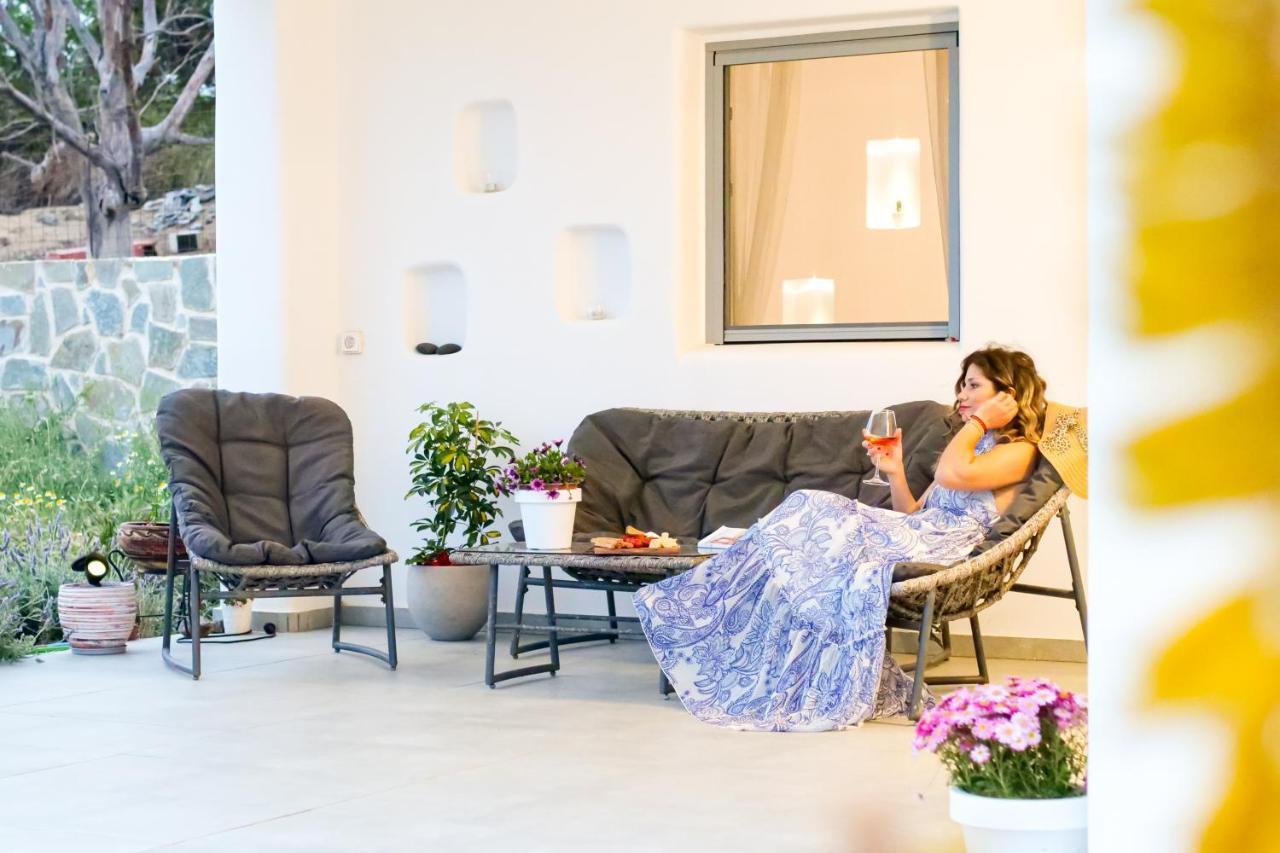 Cycladic Home On The Hill With Beautiful Views!! Agkidia エクステリア 写真